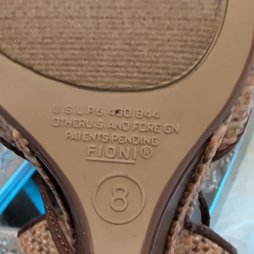 FIONI Clothing Woven Brown and Tan Espadrilles - Picture 6 of 8